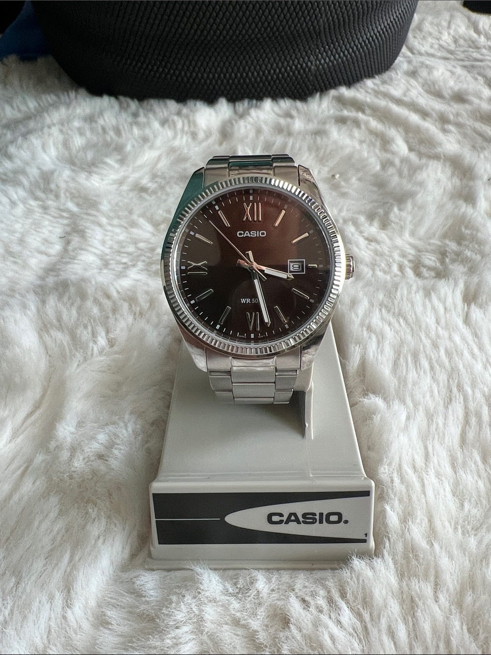 Casio Casual Watch MTP-1302DD-5AVDF, Red, Brown, Modern